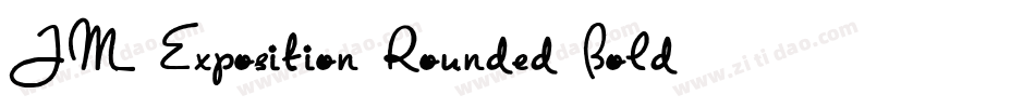 JM Exposition Rounded Bold字体转换